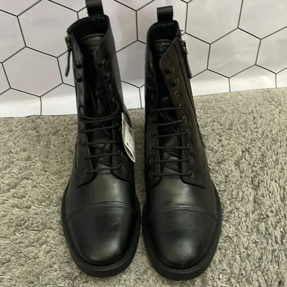 Zara | Shoes | Nwt Zara Mens Black Leather Ankle Size 9  display picture 1
